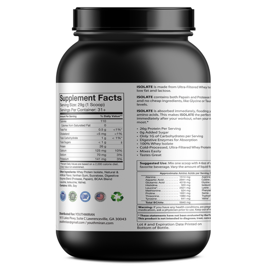 2lb 100% Whey Isolate Vanilla