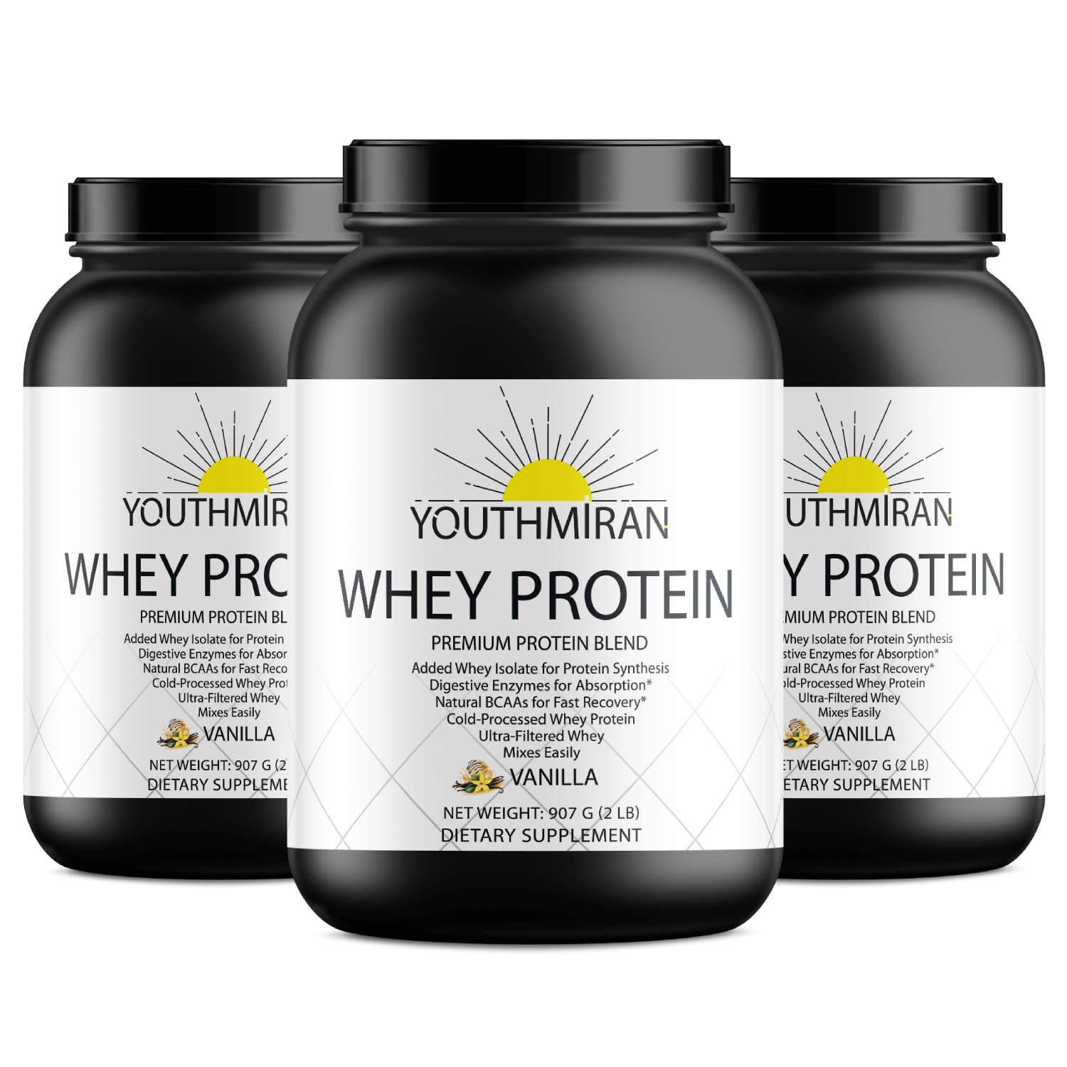 Whey Protein 2LB Vanilla - 90 days