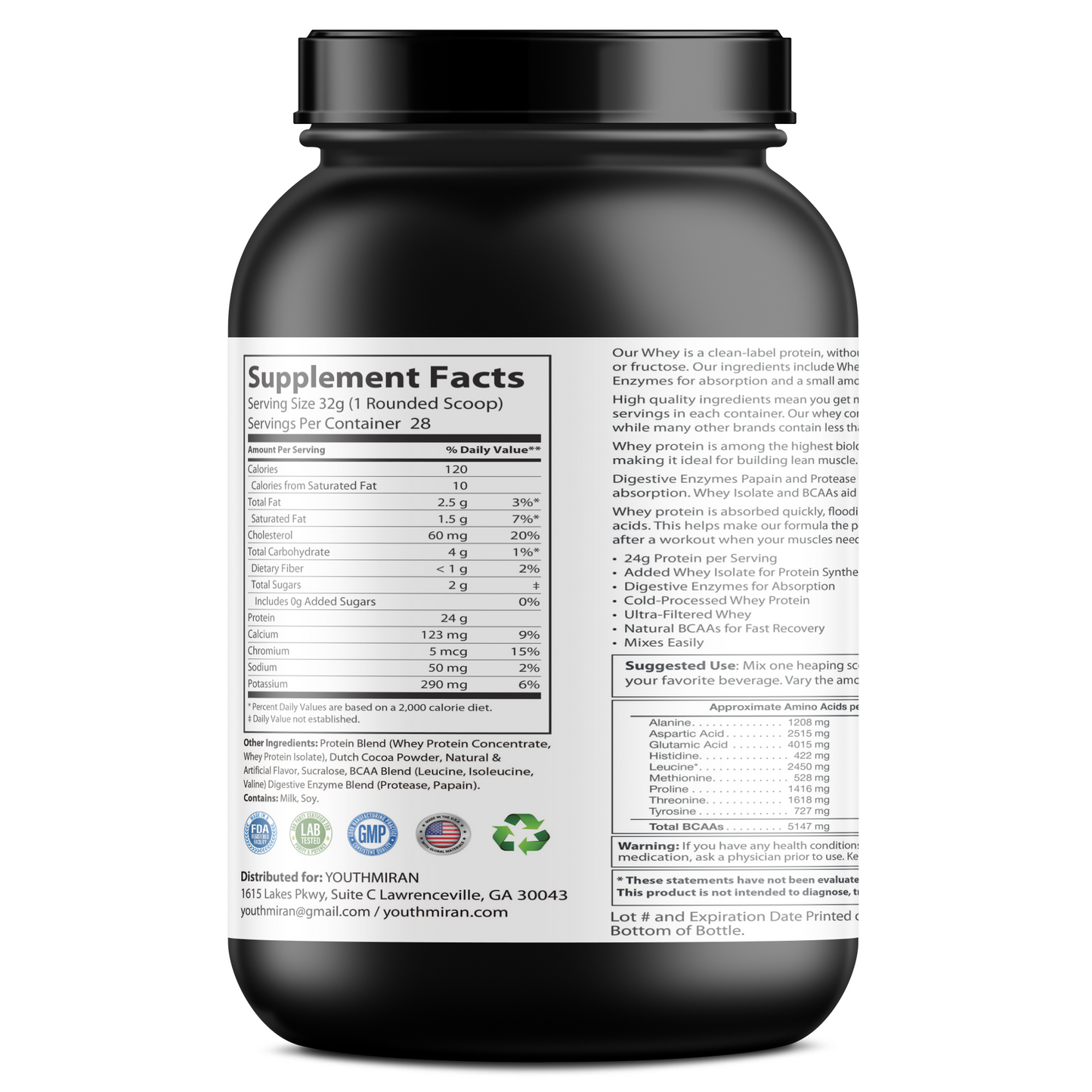 Whey Protein 2LB Chocolate