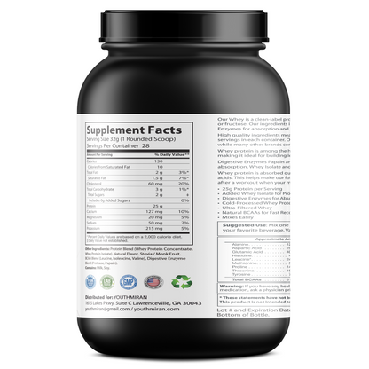 Whey Protein 2LB Vanilla - 90 days