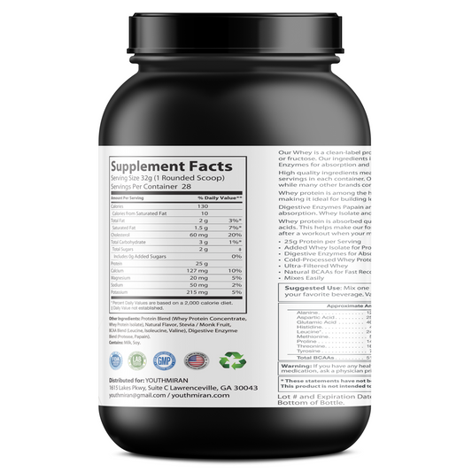 Whey Protein 2LB Vanilla - 90 days