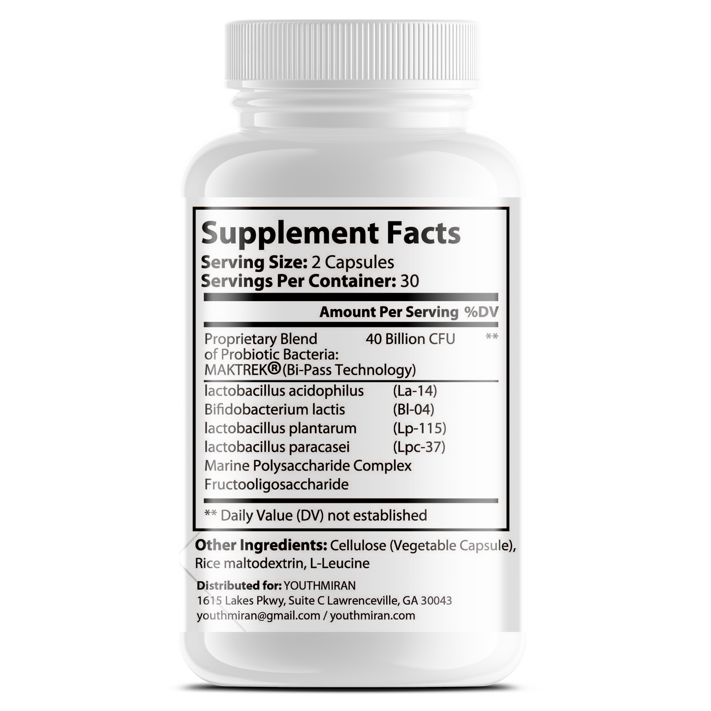 Gut Probiotic - 40 Billion CFU