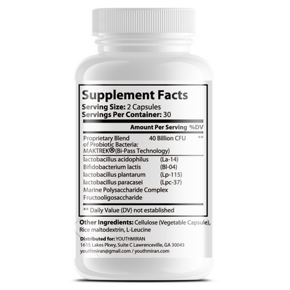 Gut Probiotic - 40 Billion CFU